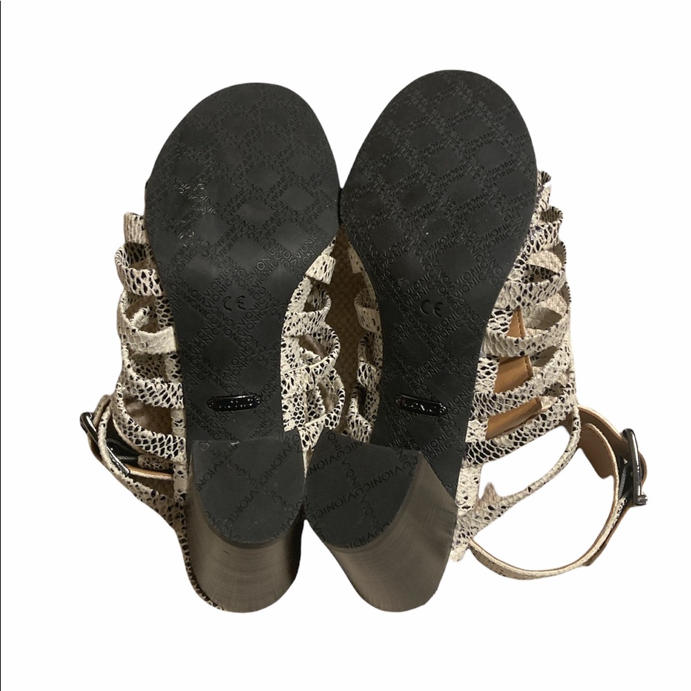 Vionic Sami Caged Block Sandals Heels Size 7.5 - image 7